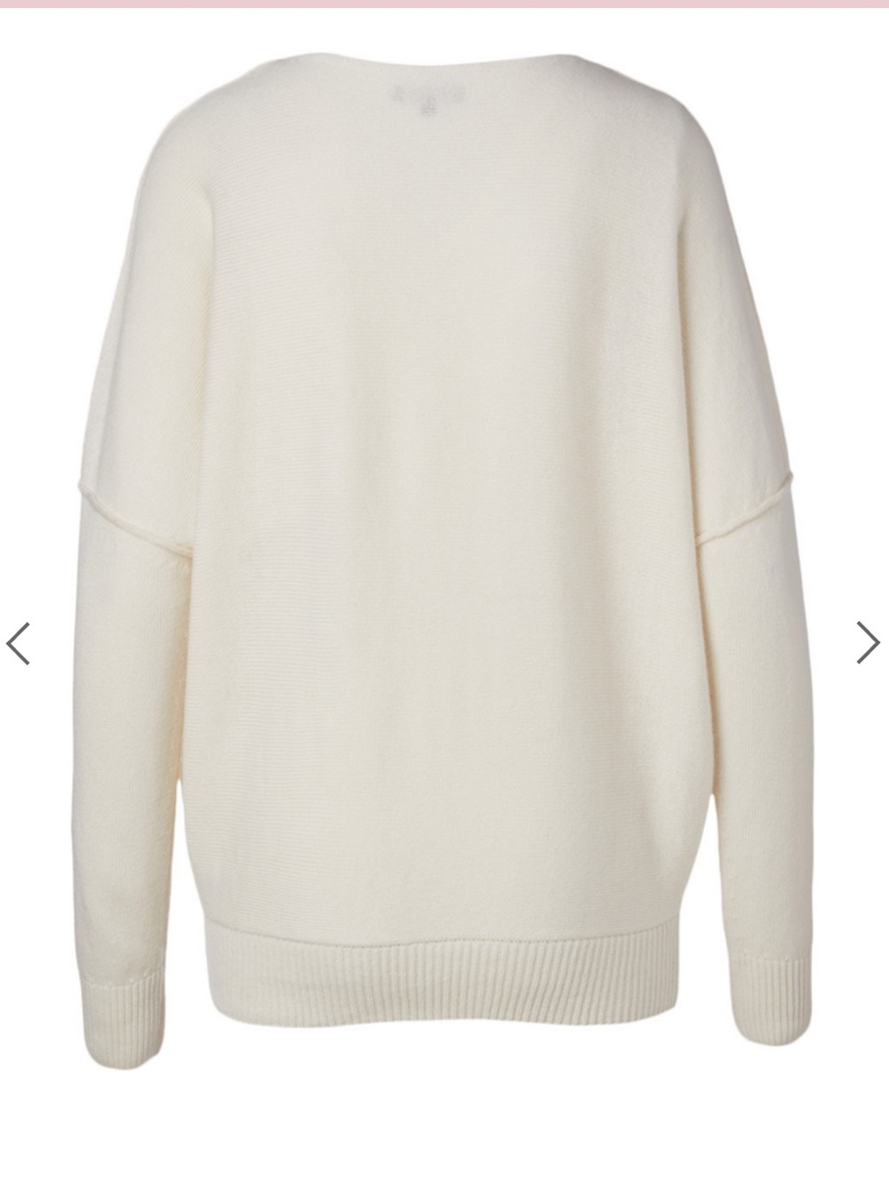 LAFAYETTE 148 New York Ivory Cashmere Long Sleeve Bateau Neckline Sweater XS - Picture 2 of 8